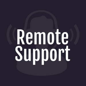The icon for contacting IT management remote support